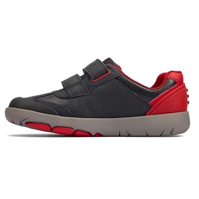 Clarks Rex Play K, Basket Garçon, Bleu Marine Rouge, 29 EU Clarks Rex Play K, Basket Garçon, Bleu Marine Rouge, 29 EU