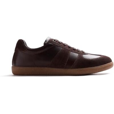 GIOSEPPO Chaussures pour homme en cuir couleur chocolat avec mélange de textures. Fermeture à lacets. Semelle intérieure en mousse, rembourrée, amovible et respirante pour un meilleur amorti lors de GIOSEPPO Chaussures pour homme en cuir couleur chocolat avec mélange de textures. Fermeture à lacets. Semelle intérieure en mousse, rembourrée, amovible et respirante pour un meilleur amorti lors de
