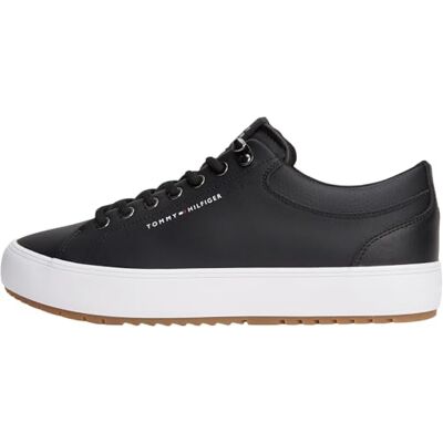 Tommy Hilfiger Harlem Lth Vulc Cleat Winter Fm0fm05950 BasHomme Tommy Hilfiger Harlem Lth Vulc Cleat Winter Fm0fm05950 BasHomme
