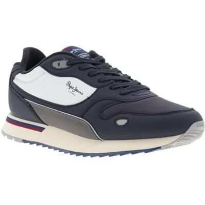 Pepe Jeans Baskets Bexley South M pour homme, bleu (Navy), pointure 39, Bleu marine, 40 EU Pepe Jeans Baskets Bexley South M pour homme, bleu (Navy), pointure 39, Bleu marine, 40 EU