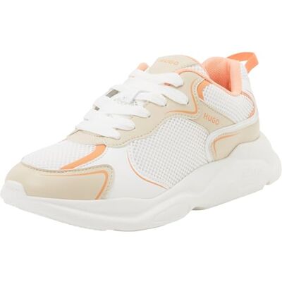 HUGO Baskets Leon_Runn_mepu pour femme, blanc ouvert, pointure 40, Blanc ouvert., 40 EU HUGO Baskets Leon_Runn_mepu pour femme, blanc ouvert, pointure 40, Blanc ouvert., 40 EU