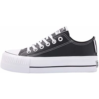 British Knights Baskets basses Kaya pour femme, Noir, 38 EU British Knights Baskets basses Kaya pour femme, Noir, 38 EU