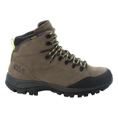 Jack Wolfskin Rebellion Texapore Mid M Chaussures de marche pour homme, Kaki Phantom, 40 EU Jack Wolfskin Rebellion Texapore Mid M Chaussures de marche pour homme, Kaki Phantom, 40 EU