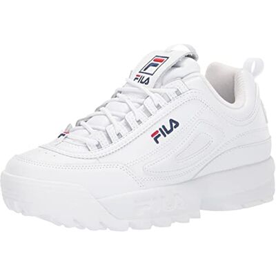 FILA Mens Womens Disruptor II White Premium Trainers EU 43 FILA Mens Womens Disruptor II White Premium Trainers EU 43
