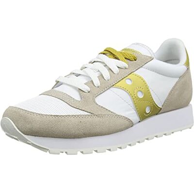Saucony Jazz Original Vintage, Sneaker Donna, Bianco Oro, 35.5 EU Saucony Jazz Original Vintage, Sneaker Donna, Bianco Oro, 35.5 EU