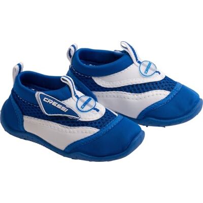 CRESSI Coral Jr Chaussures de bain pour enfant pour piscine et plage Multicolore (blanc/bleu), 34 EU CRESSI Coral Jr Chaussures de bain pour enfant pour piscine et plage Multicolore (blanc/bleu), 34 EU