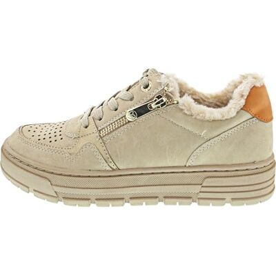 MARCO TOZZI Baskets à plateforme pour femme avec lacets, loisirs, Sable Comb, 38 EU MARCO TOZZI Baskets à plateforme pour femme avec lacets, loisirs, Sable Comb, 38 EU