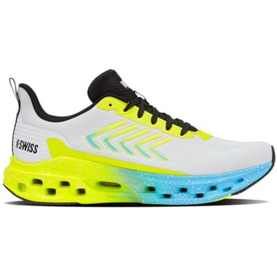 K-Swiss Melrose Tubes LITE Chaussures de course pour homme, blanches, noires, primeros/aquarius, taille 42 EU K-Swiss Melrose Tubes LITE Chaussures de course pour homme, blanches, noires, primeros/aquarius, taille 42 EU