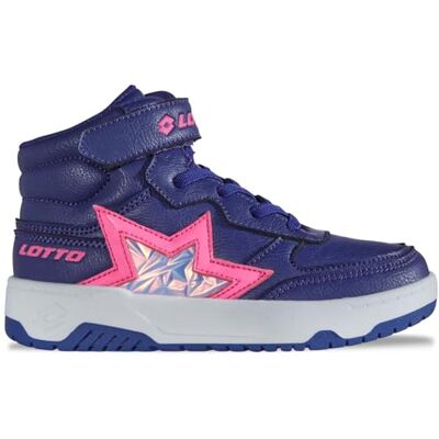 Lotto Baskets Taruva Mid K Kids unisexes pour enfant, Violet Fr Pink, 34 EU Lotto Baskets Taruva Mid K Kids unisexes pour enfant, Violet Fr Pink, 34 EU
