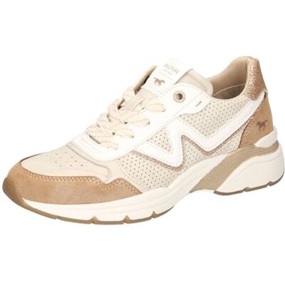MUSTANG Chaussures basses à lacets pour femme 1512-302, Terre ivoire, 40 EU MUSTANG Chaussures basses à lacets pour femme 1512-302, Terre ivoire, 40 EU