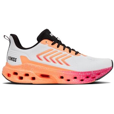 K-Swiss Femme Melrose Tubes Lite Chaussures de Course, White Peach Cobbler Cabaret Black, 41.5 EU K-Swiss Femme Melrose Tubes Lite Chaussures de Course, White Peach Cobbler Cabaret Black, 41.5 EU