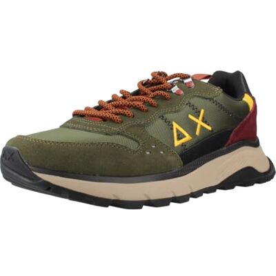 SUN68 Z45130 Fire et Camping Militaire Sombre Chaussures de Sport pour Hommes Nubuck et Tissu, Militaire foncé., 40 EU SUN68 Z45130 Fire et Camping Militaire Sombre Chaussures de Sport pour Hommes Nubuck et Tissu, Militaire foncé., 40 EU