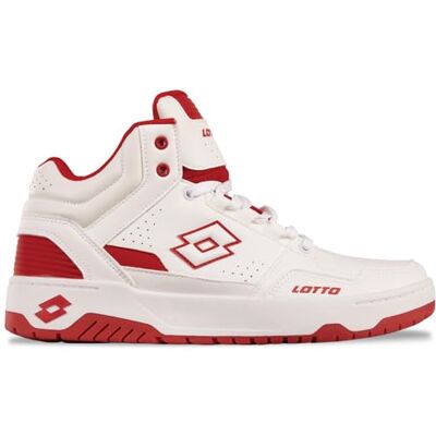 LOTTO - Retro Sneaker - Blanc-Rouge - Synthétique - Baskets LOTTO - Retro Sneaker - Blanc-Rouge - Synthétique - Baskets