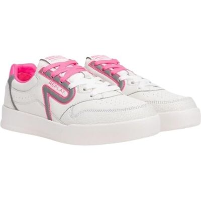 Replay OYZONE W Unique Baskets pour femme 077 blanc/rose Taille 37 EU, 077 White Pink, 37 EU Replay OYZONE W Unique Baskets pour femme 077 blanc/rose Taille 37 EU, 077 White Pink, 37 EU