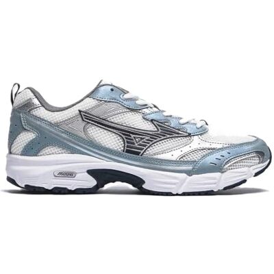 Mizuno MXR Baskets de sport unisexes Blanc neige Aimant Argenté Mizuno MXR Baskets de sport unisexes Blanc neige Aimant Argenté