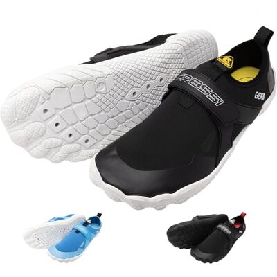CRESSI Geko Shoes Black/White 36 – Chaussures de roche unisexes idéales pour une expérience immersive dans l'environnement aquatique avec une connexion directe au fond marin, noir/blanc, 36 CRESSI Geko Shoes Black/White 36 – Chaussures de roche unisexes idéales pour une expérience immersive dans l'environnement aquatique avec une connexion directe au fond marin, noir/blanc, 36