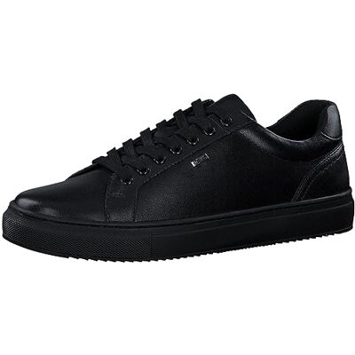 s.Oliver Herren Sneaker flach aus Leder zum Schnüren, Schwarz (Black), 42 EU s.Oliver Herren Sneaker flach aus Leder zum Schnüren, Schwarz (Black), 42 EU