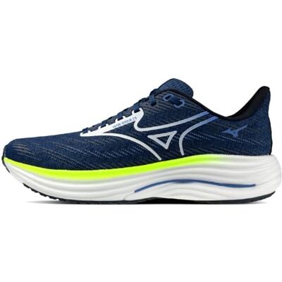 Mizuno Wave Rider 29 Chaussures de course pour homme Bleu/blanc/jaune éclair, Estate Blue White Lightning Ye, 44 EU Mizuno Wave Rider 29 Chaussures de course pour homme Bleu/blanc/jaune éclair, Estate Blue White Lightning Ye, 44 EU