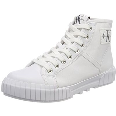 Calvin Jeans Baskets hautes BIXI en nylon pour femme Blanc (Wht 000), 36 EU Calvin Jeans Baskets hautes BIXI en nylon pour femme Blanc (Wht 000), 36 EU