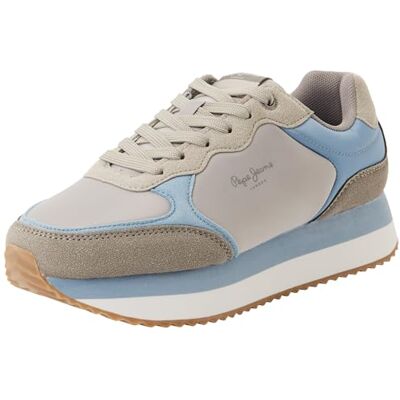 Pepe Jeans Baskets de course W HIGH pour femme, vert (vert décoloré), pointure 42, Vert décoloré, 42 EU Pepe Jeans Baskets de course W HIGH pour femme, vert (vert décoloré), pointure 42, Vert décoloré, 42 EU
