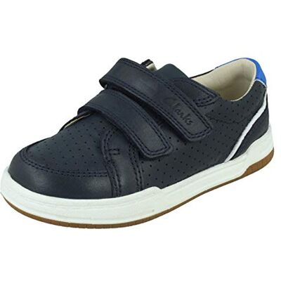 Clarks Fawn Solo T Basket, Navy Leather, 20 EU Large, Navy Leather, 20 EU Large Clarks Fawn Solo T Basket, Navy Leather, 20 EU Large, Navy Leather, 20 EU Large
