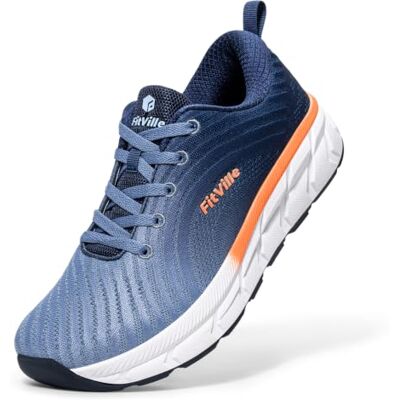 FitVille Chaussures de Running Homme Extra Larges Baskets Légères Jogging Sport Respirantes Chaussure de Marche pour Intérieur Extérieur FitVille Chaussures de Running Homme Extra Larges Baskets Légères Jogging Sport Respirantes Chaussure de Marche pour Intérieur Extérieur