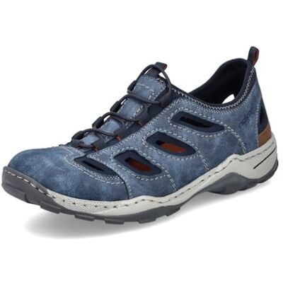 Rieker Baskets basses pour homme 08065, Bleu 17, 47 EU Rieker Baskets basses pour homme 08065, Bleu 17, 47 EU