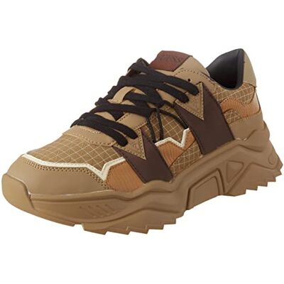 GUESS Massa Tech, Sneaker Homme, Brown, 42 EU GUESS Massa Tech, Sneaker Homme, Brown, 42 EU