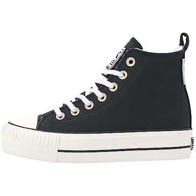 British Knights Kaya Baskets mi-hautes pour femme, noir, crème, blanc, 36.5 EU British Knights Kaya Baskets mi-hautes pour femme, noir, crème, blanc, 36.5 EU
