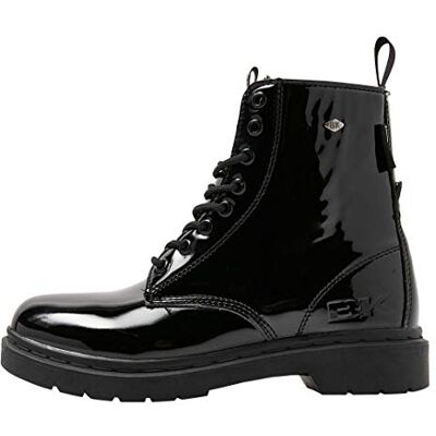 British Knights Blake, Basket Femme, Schwarz Glänzend, 39 EU British Knights Blake, Basket Femme, Schwarz Glänzend, 39 EU
