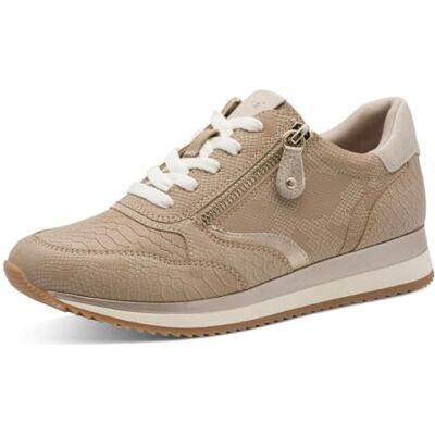 Jana Baskets basses végétaliennes pour femme Taupe Snake Taille 36 EU Jana Baskets basses végétaliennes pour femme Taupe Snake Taille 36 EU
