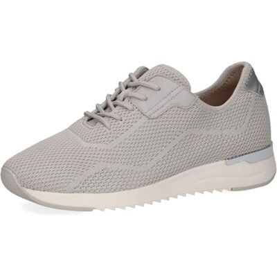 CAPRICE Damen Sneaker flach mit Schnürsenkeln Bequem, Grau (Pebble Knit), 37 EU CAPRICE Damen Sneaker flach mit Schnürsenkeln Bequem, Grau (Pebble Knit), 37 EU