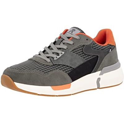 Rieker Baskets basses U1402 pour homme, Gris 42, 40 EU Rieker Baskets basses U1402 pour homme, Gris 42, 40 EU