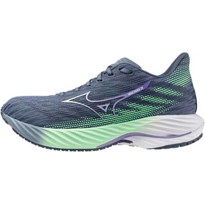 Mizuno Wave Rider 28 Womens Running Shoe, Citadel-White, 7 Mizuno Wave Rider 28 Womens Running Shoe, Citadel-White, 7