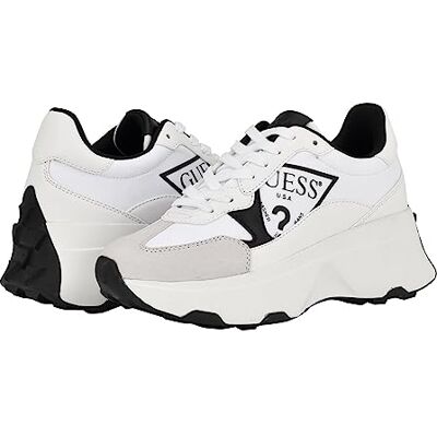 GUESS Women's CALEBB Sneaker, White/Black 144, 10 GUESS Women's CALEBB Sneaker, White/Black 144, 10