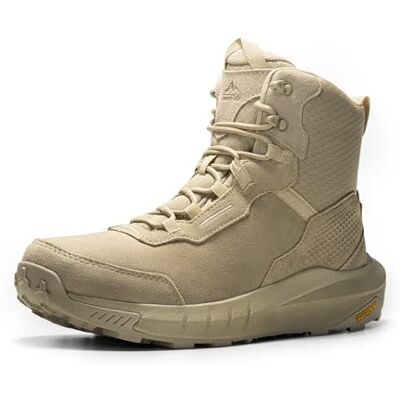 NORTIV 8 Bottes de travail imperméables en cuir pour homme HydroRange Bottes de combat légères antidérapantes avec support de voûte plantaire pour moto militaire randonnée NORTIV 8 Bottes de travail imperméables en cuir pour homme HydroRange Bottes de combat légères antidérapantes avec support de voûte plantaire pour moto militaire randonnée
