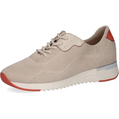CAPRICE Damen Sneaker flach mit Schnürsenkeln Bequem, Beige (Beige Knit), 38 EU CAPRICE Damen Sneaker flach mit Schnürsenkeln Bequem, Beige (Beige Knit), 38 EU