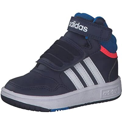 adidas Mixte Enfant Hoops Mid 3.0 AC I Baskets, Dark Blue Rush Turbo, 25 EU adidas Mixte Enfant Hoops Mid 3.0 AC I Baskets, Dark Blue Rush Turbo, 25 EU