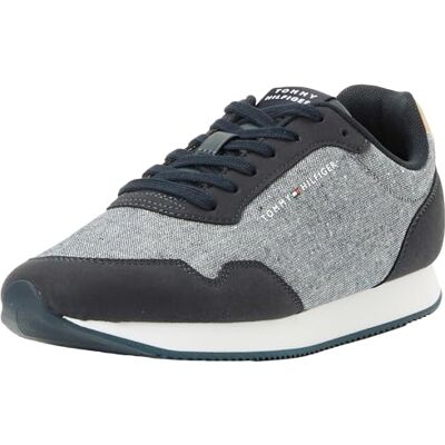 Tommy Hilfiger FM0FM05070DW5 Baskets Bleues - Sneakers Tommy Hilfiger FM0FM05070DW5 Baskets Bleues - Sneakers