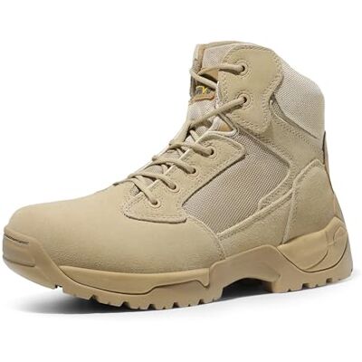 NORTIV 8 Bottes militaires pour homme Fermeture éclair Bottes de sécurité Bottes de combat, Sable A, 49.5 EU NORTIV 8 Bottes militaires pour homme Fermeture éclair Bottes de sécurité Bottes de combat, Sable A, 49.5 EU