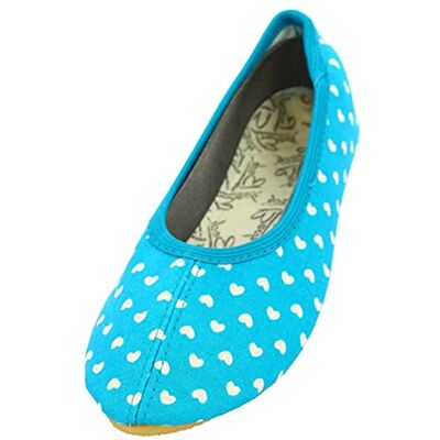 Chaussures de Gymnastique pour Filles Beck - Cœur, Turquoise - Gymnastics Shoes Chaussures de Gymnastique pour Filles Beck - Cœur, Turquoise - Gymnastics Shoes