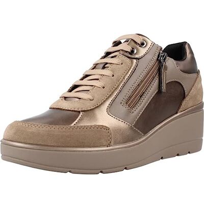 GEOX Ilde Baskets Femme Taupe Foncé GEOX Ilde Baskets Femme Taupe Foncé