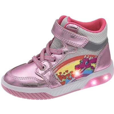 Chicco Baskets avec les lumières et avec larme Chaussures pour enfantsFilles et Filles, Rose 2, 24 EU Chicco Baskets avec les lumières et avec larme Chaussures pour enfantsFilles et Filles, Rose 2, 24 EU