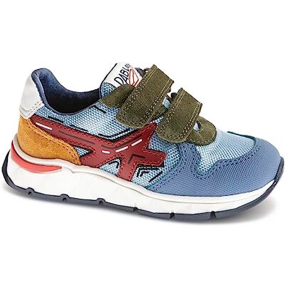 Pablosky Chaussures de sport unisexes bleues en cuir et textile technique avec fermeture adhésive, bleu, 37 EU Pablosky Chaussures de sport unisexes bleues en cuir et textile technique avec fermeture adhésive, bleu, 37 EU