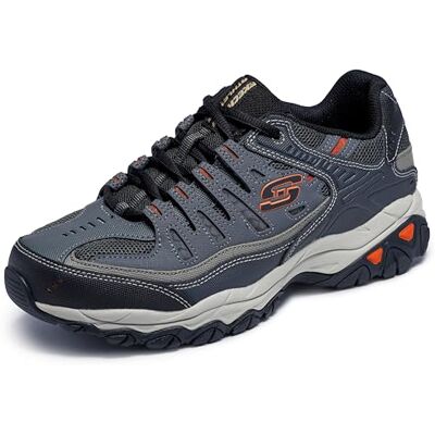 Skechers Afterburn M. Fit Charcoal/Noir - Baskets Skechers Afterburn M. Fit Charcoal/Noir - Baskets