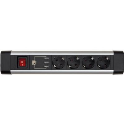 Multiprise rotative Simon avec 4 prises et 3 USB - 16A 250V Multiprise rotative Simon avec 4 prises et 3 USB - 16A 250V