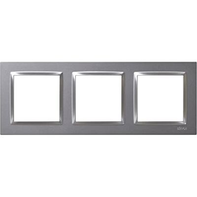 Simon Cadre interrupteur mural, 3 éléments, compatible avec les mécanismes 10, adapté à l'intérieur, facile à assembler, compatible avec bouton-poussoir, interrupteur et prise Schuko, couleur Simon Cadre interrupteur mural, 3 éléments, compatible avec les mécanismes 10, adapté à l'intérieur, facile à assembler, compatible avec bouton-poussoir, interrupteur et prise Schuko, couleur