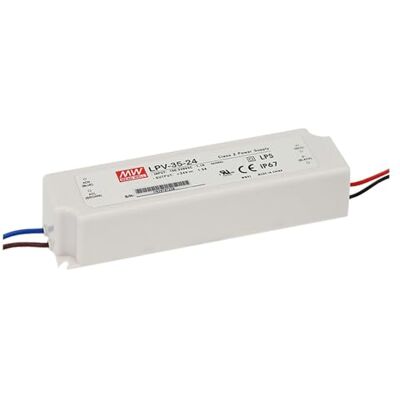 MEAN WELL LPV-35-36 36W 36V 1A Alimentation LED IP67 MEAN WELL LPV-35-36 36W 36V 1A Alimentation LED IP67