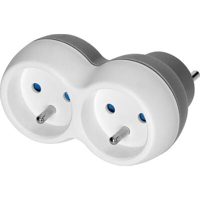 Orno Répartiteur de prise Fiche de distribution horizontale Fiche adaptateur (2 Plié) Orno Répartiteur de prise Fiche de distribution horizontale Fiche adaptateur (2 Plié)
