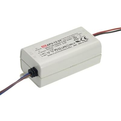 MEAN WELL APV-12-24 12W 24V 0,5A Alimentation LED MEAN WELL APV-12-24 12W 24V 0,5A Alimentation LED